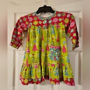 Jelly The Pug Toddler Christmas Dress